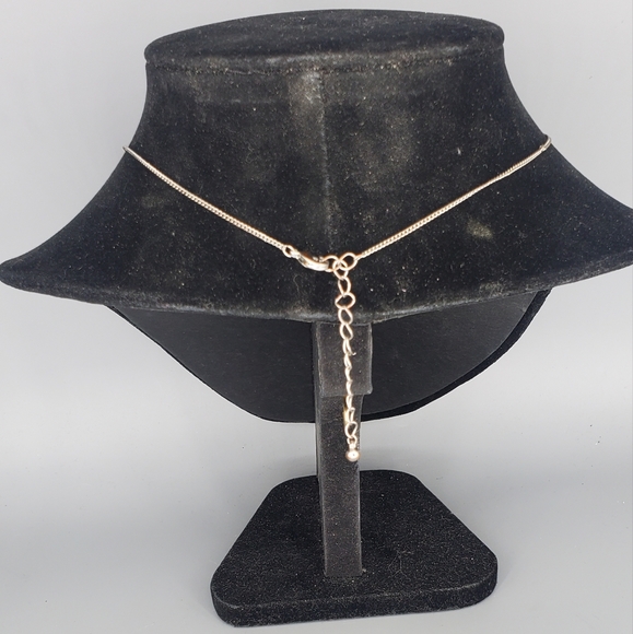 Silvertone Heart Necklace and Front Back Earrings Set - Picture 3 of 12